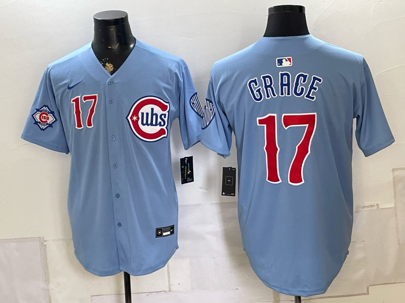 Men 2026 Chicago Cubs #17 Grace blue Game Nike MLB Jersey 0804002
